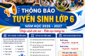 THÔNG BÁO TUYỂN SINH LỚP 6, NĂM HỌC 2026-2027