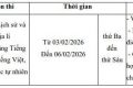 LỊCH THI VILYMPIC NĂM HỌC 2025-2026